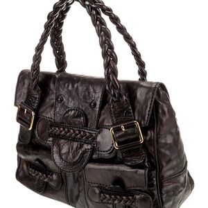 Valentino Dark Brown Leather Satchel